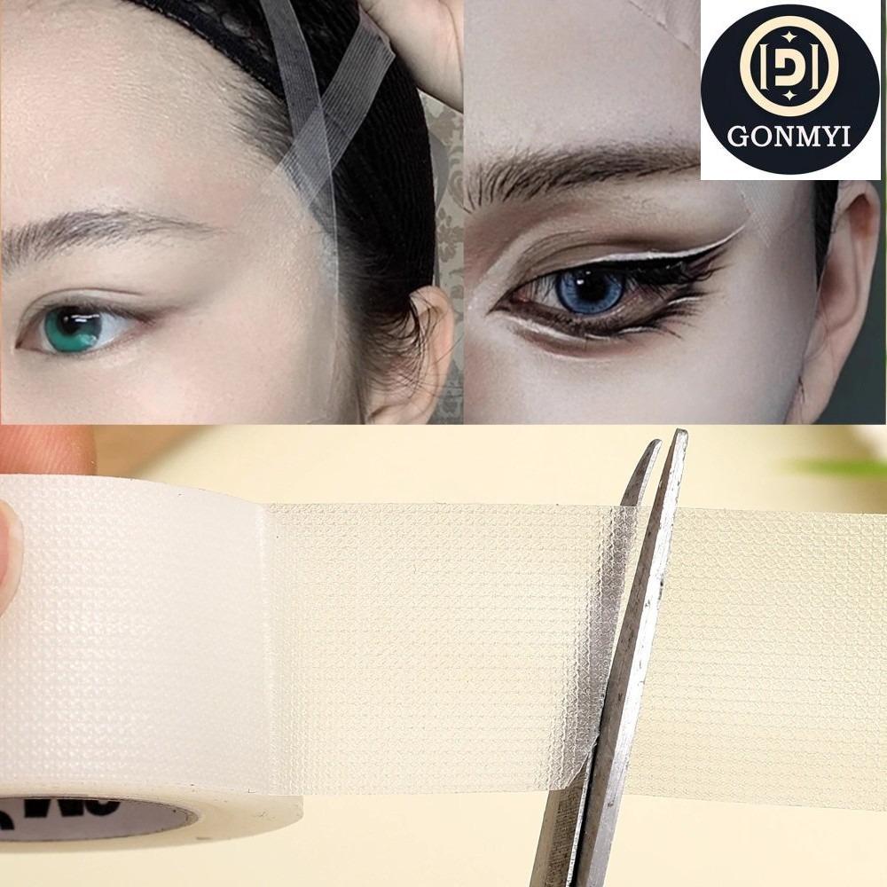 GONMYI PE Facial Tape, Professional Lift ริ้วรอย Doulble Eyelid Tape, เครื่องมือแต่งหน้าความงามโปร่งใส 8 M/ม้วน V-Line Face Lift เทป
