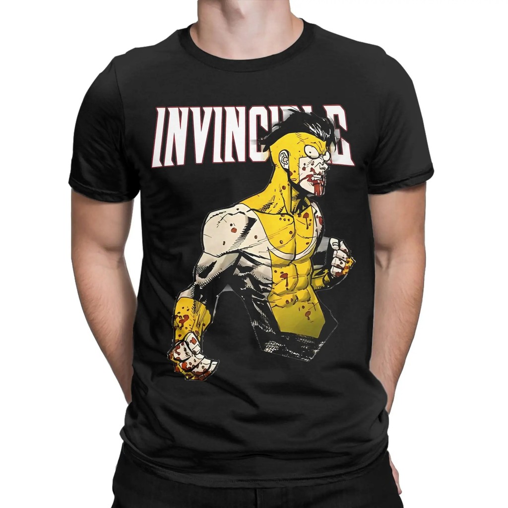 เสื้อยืดผ้าฝ้าย 100% ธีมซูเปอร์ฮีโร่ Invincible Omni Man และ Mark
