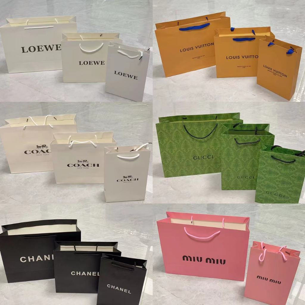 Paperbag Bag Branded Packing Gift Shopping Bag Brand หลากหลายยี่ห้อ
