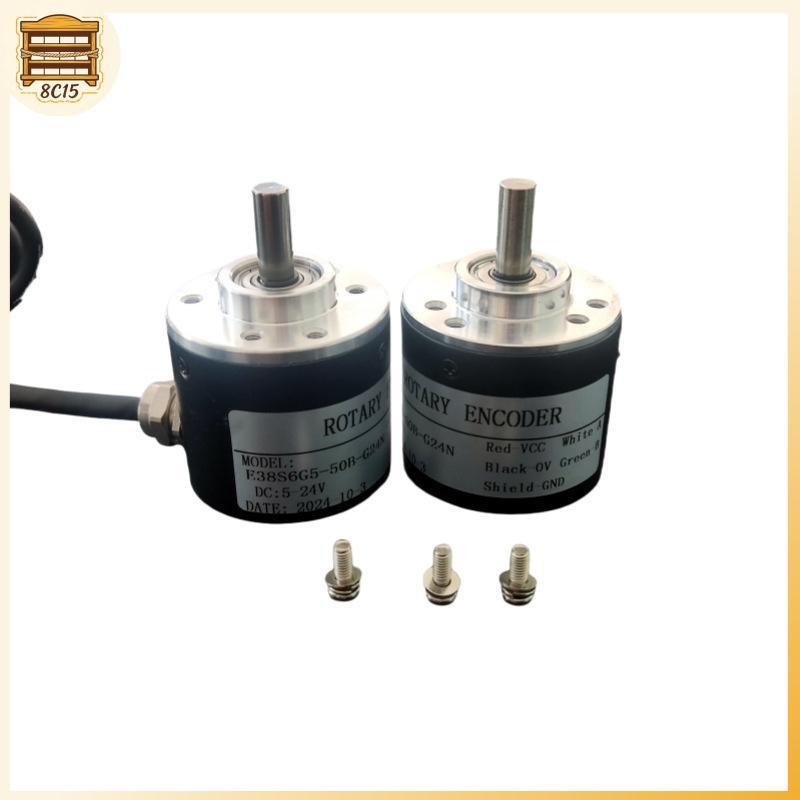 [8C15] 1 ชิ้น 5V‐24V 2‐Phases Shaft 6 มม.อุตสาหกรรมอัตโนมัติอุปกรณ์เซ็นเซอร์ 360P/R 600P/R Magnetoel