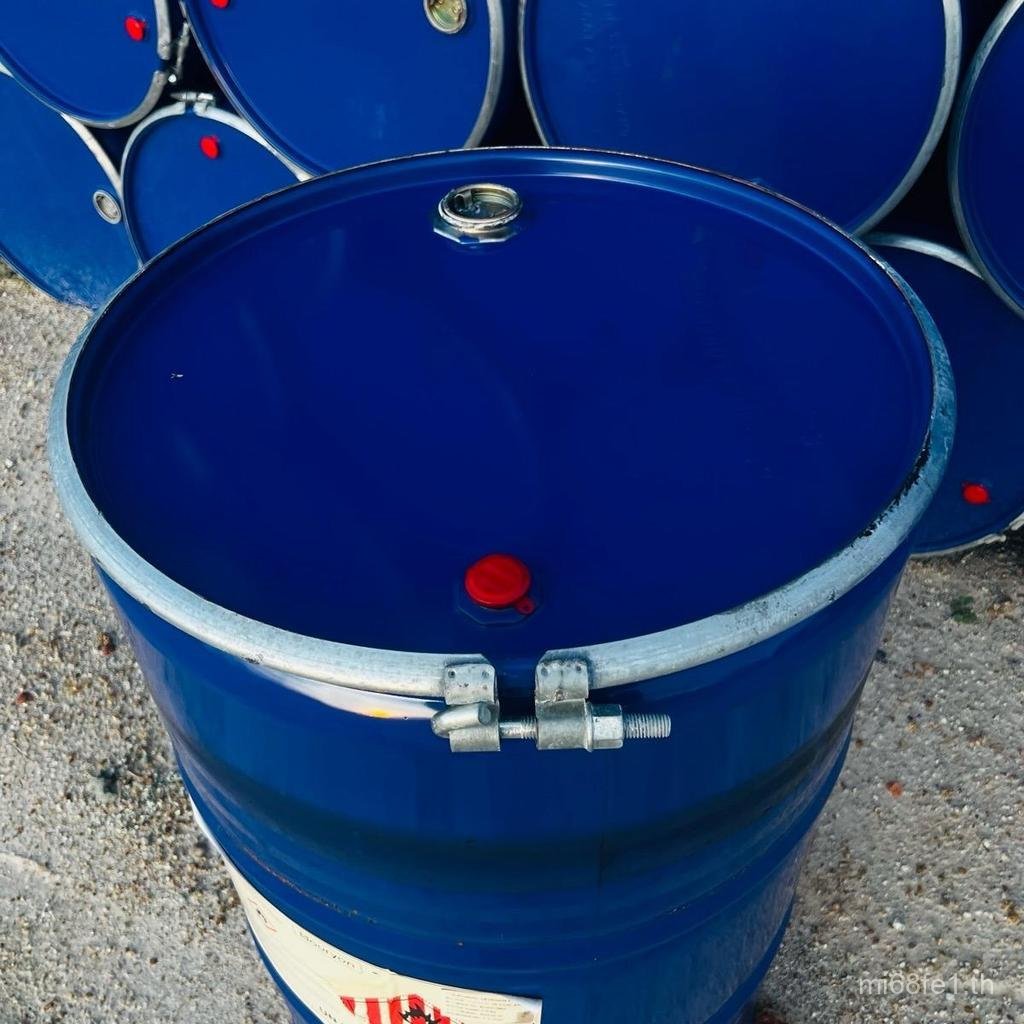 ถังเหล็ก 200 ลิตร เปิดปิดได้ ใช้ทําเตาถ่านหรือปิ้งย่างได้ ถังหนาทน RI4V