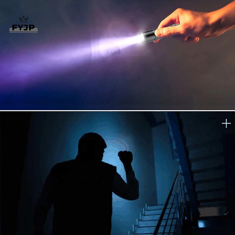 FYJP Led Mini Strong Light ไฟฉาย 3W อลูมิเนียม Led Strong Light ไฟฉายไฟฉายขนาดเล็กแบบพกพา [JP]
