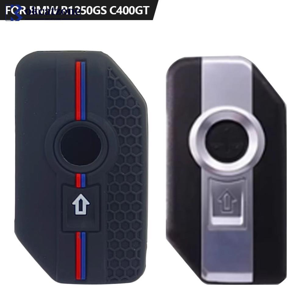OKCATZONE Dual-สีซิลิโคนรถจักรยานยนต์ Key Fob สําหรับ BMW R1250GS C400GT รีโมทคอนโทรลอุปกรณ์เสริม O8