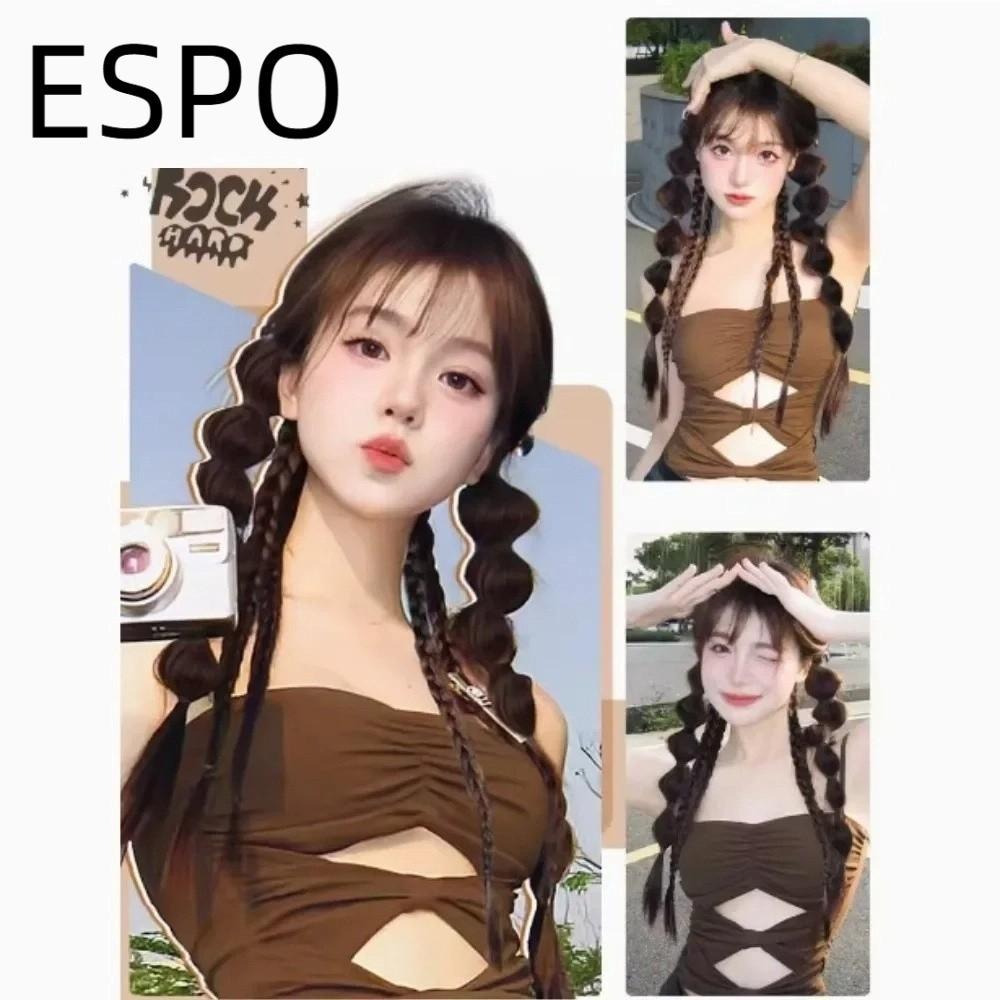 ESPO วิกผม Twist Design Y2K 2 ชิ้น ผมฟองผู้หญิง