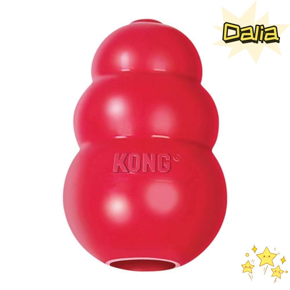 DALIA Kong Puppy Toys, Treat-Filled Capbilities Erratic Bounce Kong ของเล่นสุนัข, หลายขนาดคลาสสิกยาง