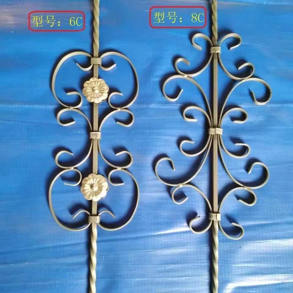 Wrought Iron Staircase Baluster Solid 6C 8C Iron Stair Parts Weldable