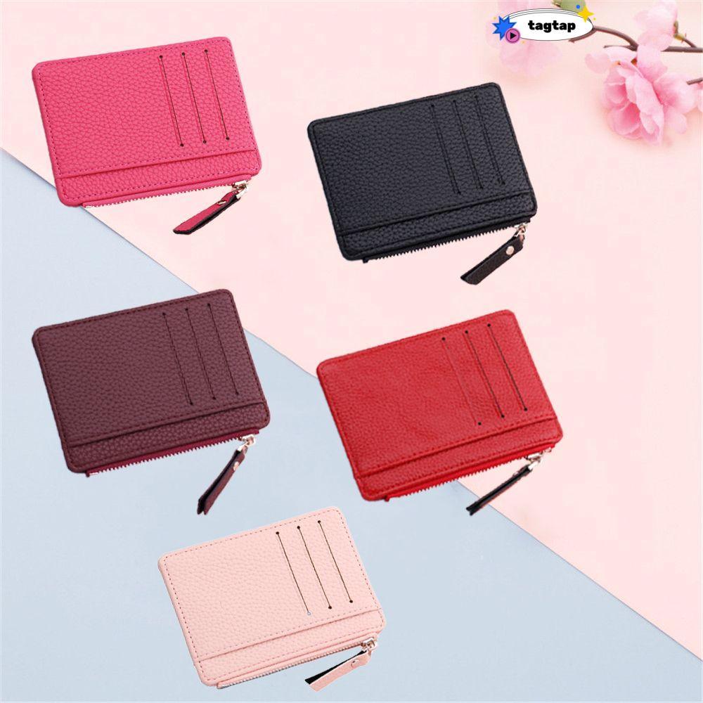 INNEW Purse Multi-card Bit Coin Bag Card หนัง PU สําหรับผู้หญิง