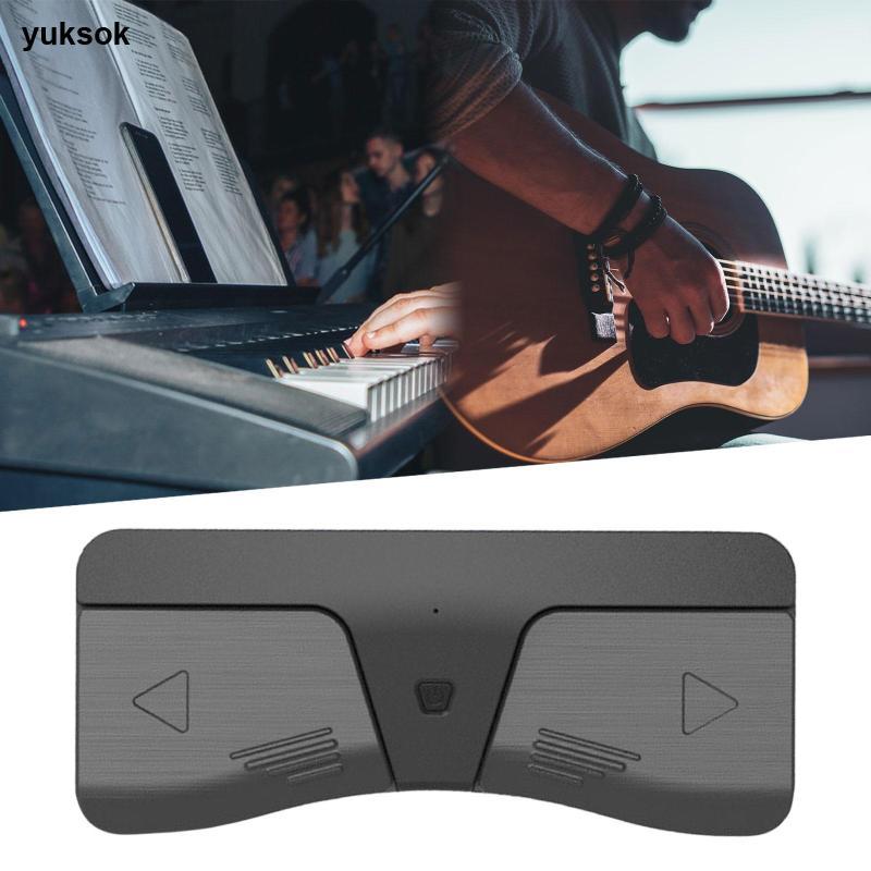 [yuksok] Page Turner Pedal Silent ชาร์จใหม่ได้สําหรับสมาร์ทโฟนเครื่องดนตรี
