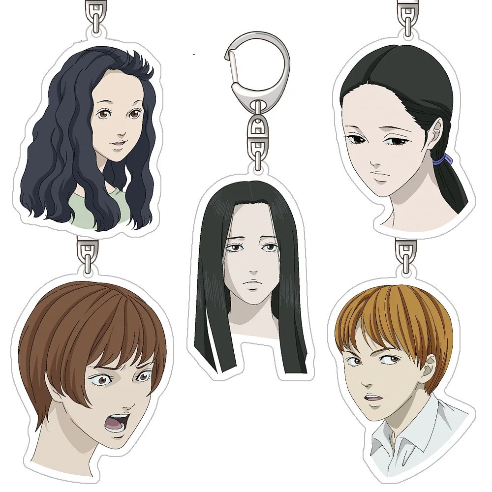 พวงกุญแจอะคริลิค Anime Junji Ito Izumi Chiemi Koko Hiratsuka Reimi กระเป๋าถือแขวนอุปกรณ์เสริมที่สวยง