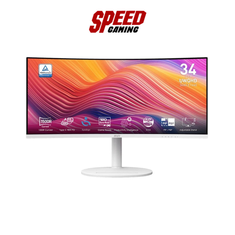 MSI  MODERN MD342CQPW | 34Inch VA UWQHD 3440X1440 120Hz | Monitor(จอมอนิเตอร์) | By Speed  Gaming