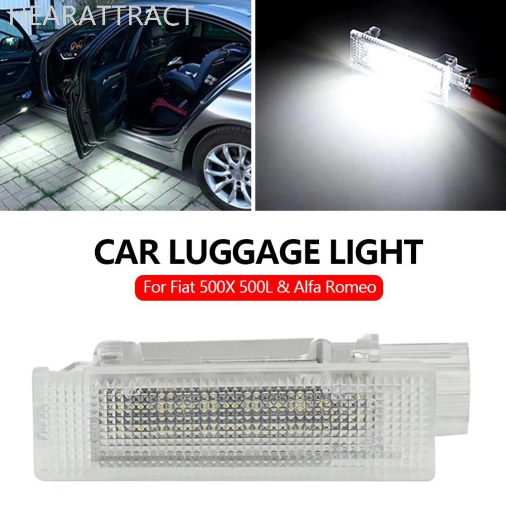 HEARATTRACT 1PC รถไฟป้ายทะเบียน LED จํานวนโคมไฟ Trunk ไฟภายใน Boot เปลี่ยน 12V สําหรับ Fiat 500X 500