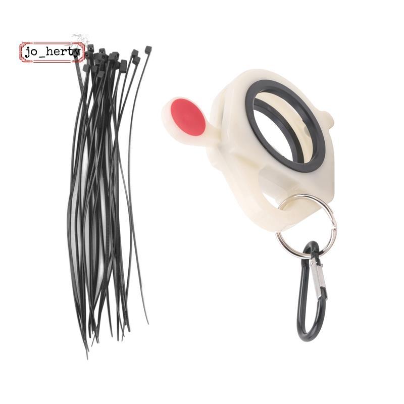 [Promete J]Zip Ties Holder Keeper สําหรับสายไฟแบบพกพาฮาร์ดแวร์เครื่องมือจัดเก็บเรืองแสงใน Dark Zip T