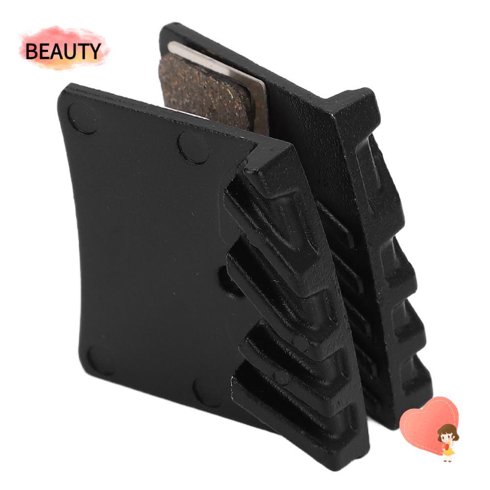 BEAUTY 2 คู่จักรยานแผ่นดิสก์เบรค, ฐานทองแดงโพลีเมทัลลิกสีดําสกู๊ตเตอร์ไฟฟ้าผ้าเบรค, ทนทานสําหรับ III