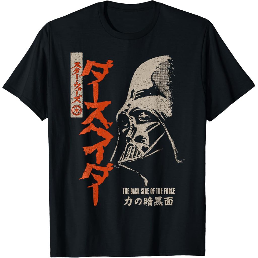 เสื้อยืด Star Wars Darth Vader Dark Side Of The Force Kanji Disney+