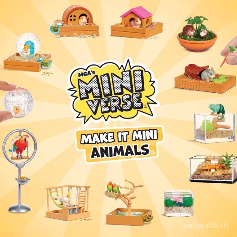 ขายร้อน miniverse Animal Series DIY Mini Animal House Pet Ball Guinea Pig Hamster Salamander Mystery