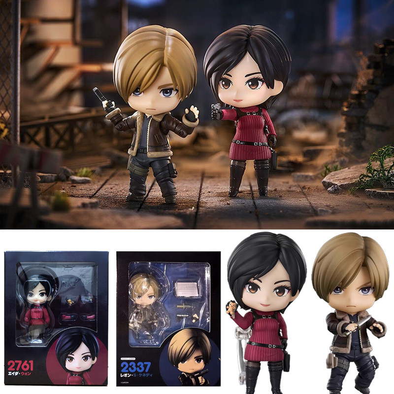 Nendoroid 2761# Ada Wong Action Figure ของเล่น Resident Evil 2337 # Leon Movable Joint Model เครื่องประดับ