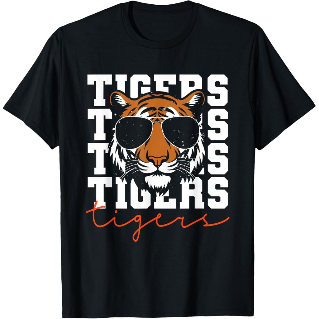 Vintage Tigers Inspirational Athletic Name Design Gift T-Shirt