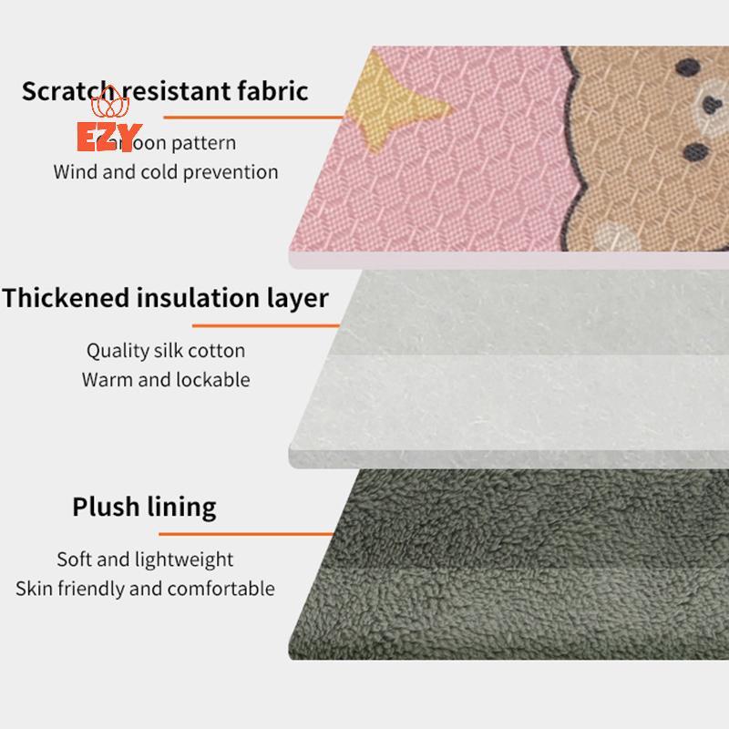 EZY รถจักรยานยนต์ Handlebar Muffs ฤดูหนาว Airy 3D PU Fluff Windproof ถุงมือกันน้ํารถจักรยานยนต์ Hand