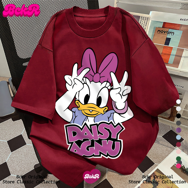 【จัดส่งตลอด 24 ชั่วโมง】 BCKR ลายสามแถบ ตัดสี ลวดลายเป็ด คอกลม เสื้อ oversize เสื้อผญ เสื่อยืดYG4542 ราคา ถูกที่สุด ดีลบีเคเค แกลเลอรีภาพที่ 6