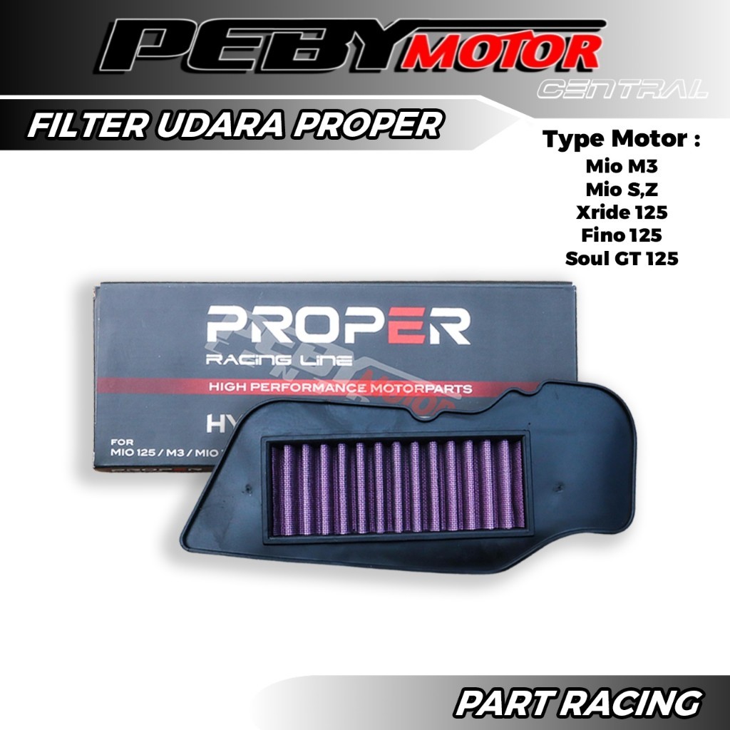 กรองอากาศ Mio m3 zS Soul GT 125 Fino 125 Xride 125 PROPER