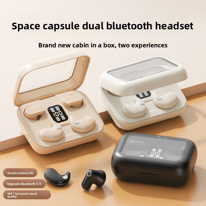 B48 4 in 1 หูฟังไร้สายบลูทูธเสียงสเตอริโอ HD Bass Noise Cancelling หูฟังพร้อมไมโครโฟนสําหรับกีฬาวิ่งยิม