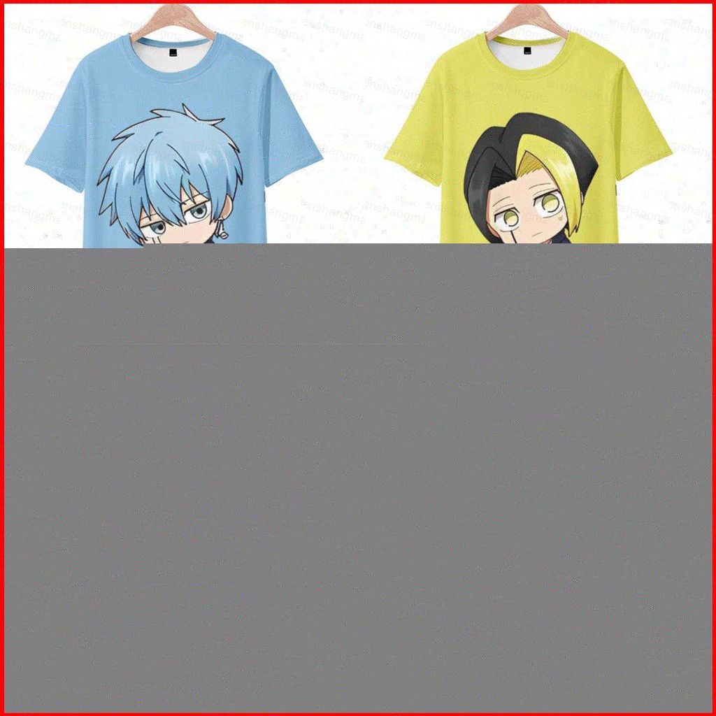 เสื้อยืด.Cosplay Mashle: Magic แบบ 3D สไตล์anime แขนสั้น Unisex สำหรับทุกไซซ์