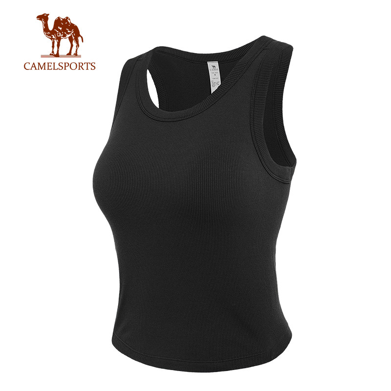 CAMEL SPORTS ผู้หญิงโยคะ Tank Top Breathable วิ่งกีฬา Bra Shock-Absorbing แฟชั่นกระชับสัดส่วนอเนกประสงค์ฟิตเนสสวมใส่การฝึกอบรม