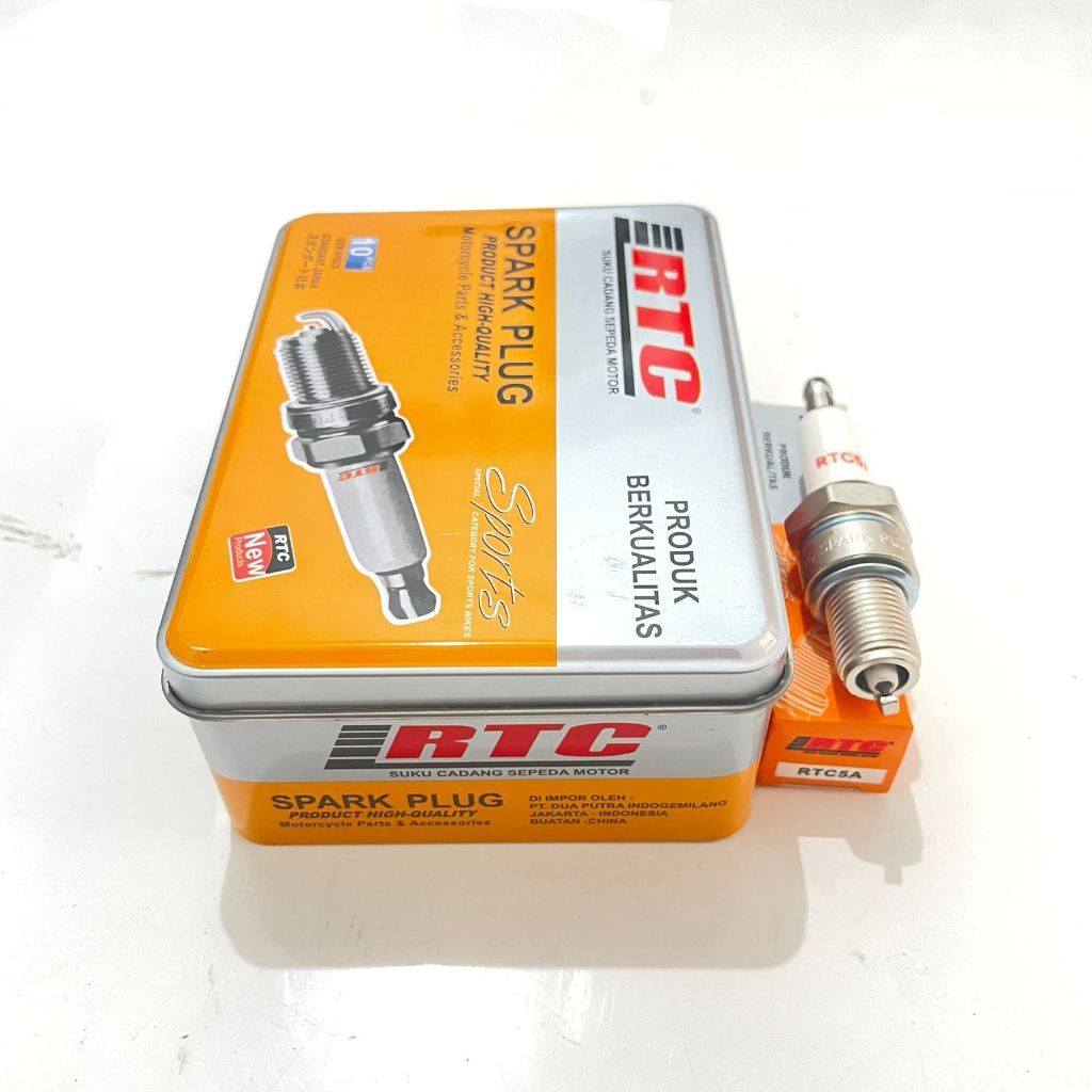 RTC RTC5A Racing Spark Plug ด้ายยาว Satria RU Hiu 2T Ninja R SS RR RGR NSR 150 RXZ RZR Vespa 2 จังหว