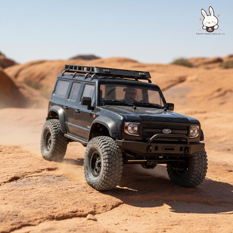 [Teh] 1: 64 1/43 Manual Simulationกระเป๋าเดินทางRa Lc76 Roof Ra 4X4 Garage Micro-landscape Sceneตกแต