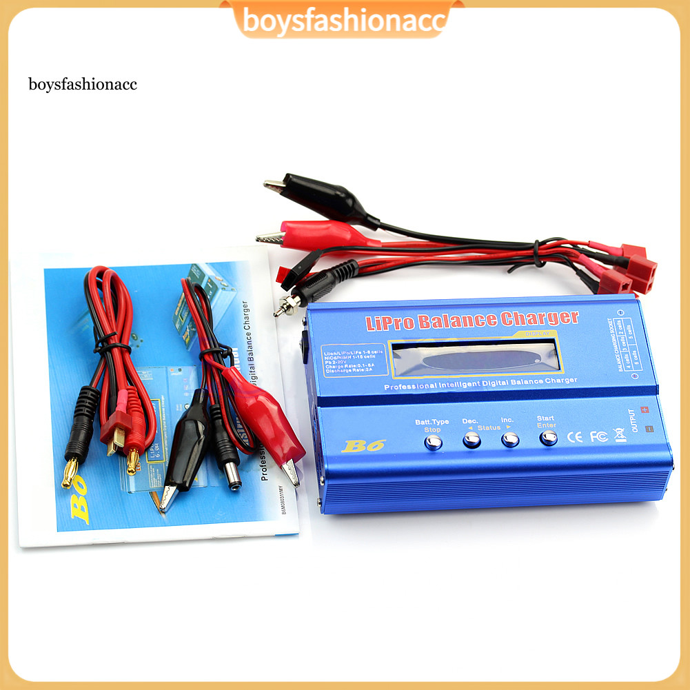 [ในสต็อก] iMAX B6 Lipo NiMh Li-ion Ni-Cd RC Battery Balance เครื่องชาร์จดิจิตอล Discharger