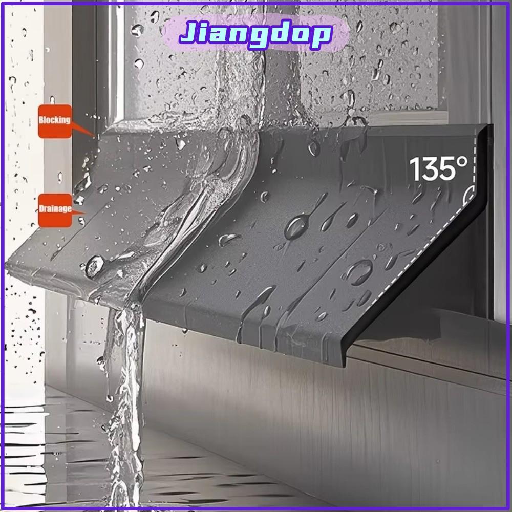JIANG 50 ซม. แผ่นกั้นกันน้ํา, ขอบหน้าต่างกันน้ําฟังก์ชั่นปิดผนึกหน้าต่าง Water Blocking Bar, ทนทาน Ainproof Water Backflow ยางแถบปิดผนึกหน้าต่างบ้าน