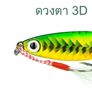 Sikawei เหยื่อปลาโลหะ 7กรัม/5เซนติเมตร เหยื่อปลาเดินผิวน้ำ Top Water SwimBait ตา3D Minnow Buzz Bait