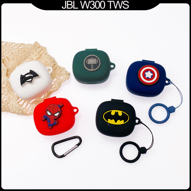 เคสหูฟังแบบนุ่มสําหรับ jbl wave flex 2 Marvel การ์ตูน Batman Cover สําหรับ JBL Wave Flex แขนป้องกัน