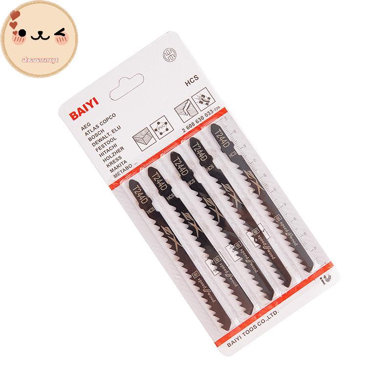 Chee 5 ชิ้น/เซ็ต HCS 6T Jig Saw des T244D/T344D สําหรับ Fast ตัดตรง EN