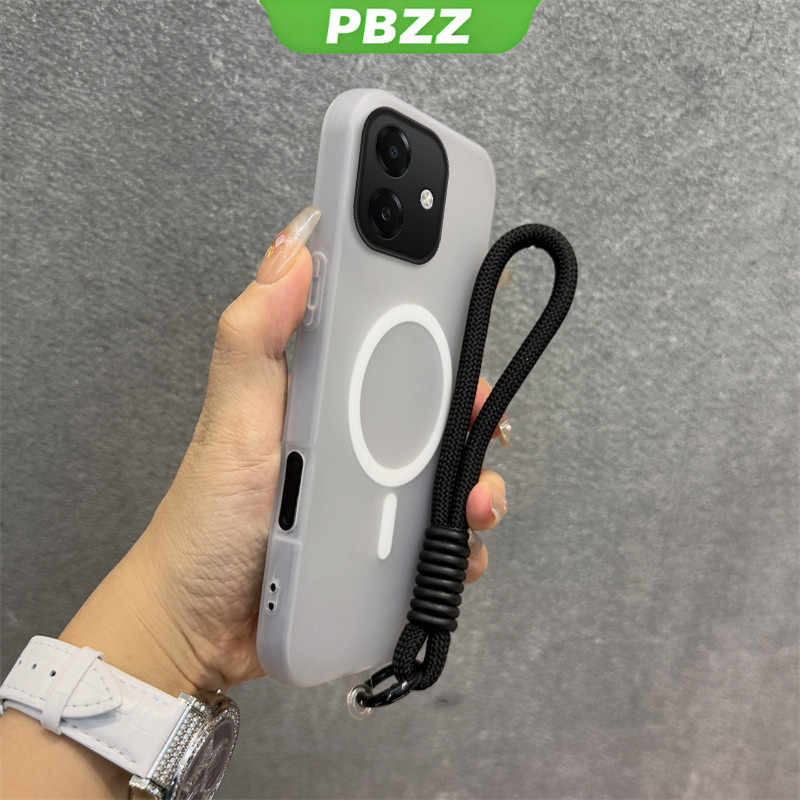 PBZZ Jelly สี 2 in 1 สําหรับ OPPO a3x OPPO a3 5g oppo a5i a5x a3 a5 pro 5g เคสโทรศัพท์กันกระแทกออกแบบใหม่ความงามพร้อมเชือกเส้นเล็กไร้สายแม่เหล็กสีดํา GDBSWX02