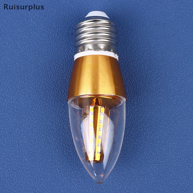[Rui-t] E14 E27 LED Retro หลอดไฟเทียน 220v หลอดประหยัดไฟ 5W 7W Spotlight illa Lampara โคมระย้าสําหรั