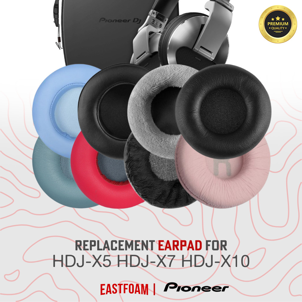 Earpad Ear Cushion Earcup Ear Pad Pioneer HDJ-X5 HDJ-X7 HDJ-X10 แผ่นโฟม