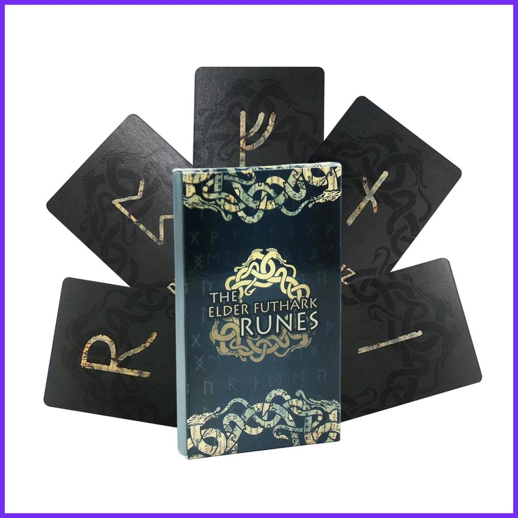 Runes สําหรับผู้เริ่มต้น 26 ชิ้นของเล่นการเรียนรู้จิตวิญญาณ Rune การ์ดเกมสําหรับวันเกิดเพื่อนร่วมชั้นครอบครัว Gatherings voijeth