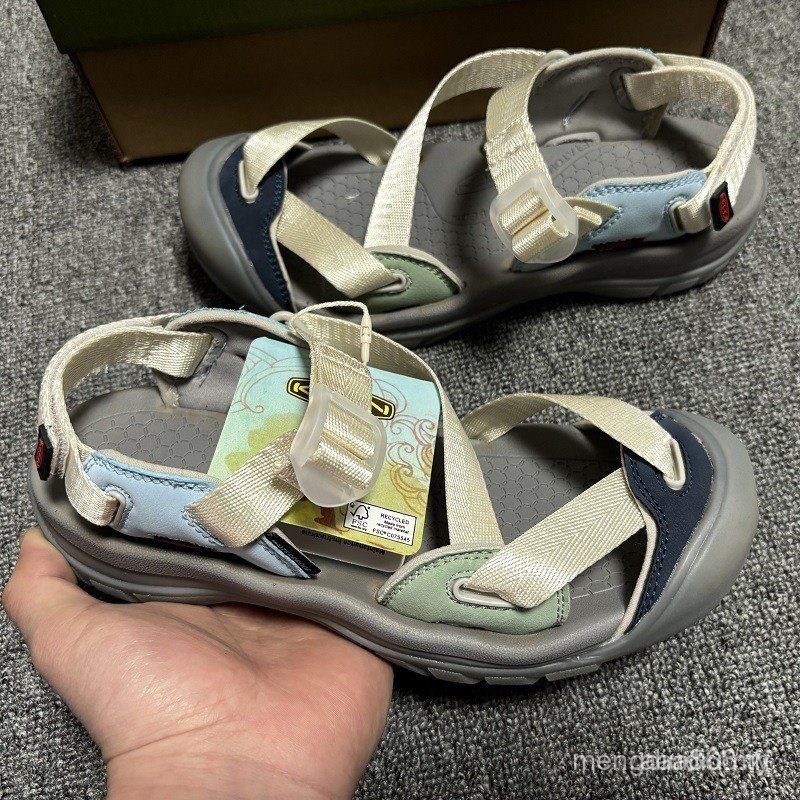 KEEN รองเท้าแตะชายหาดลําลองกลางแจ้ง - สายรัดเท้าสําหรับผู้หญิงขนาดใหญ่s น้ําหนักเบา Comfort CAAK