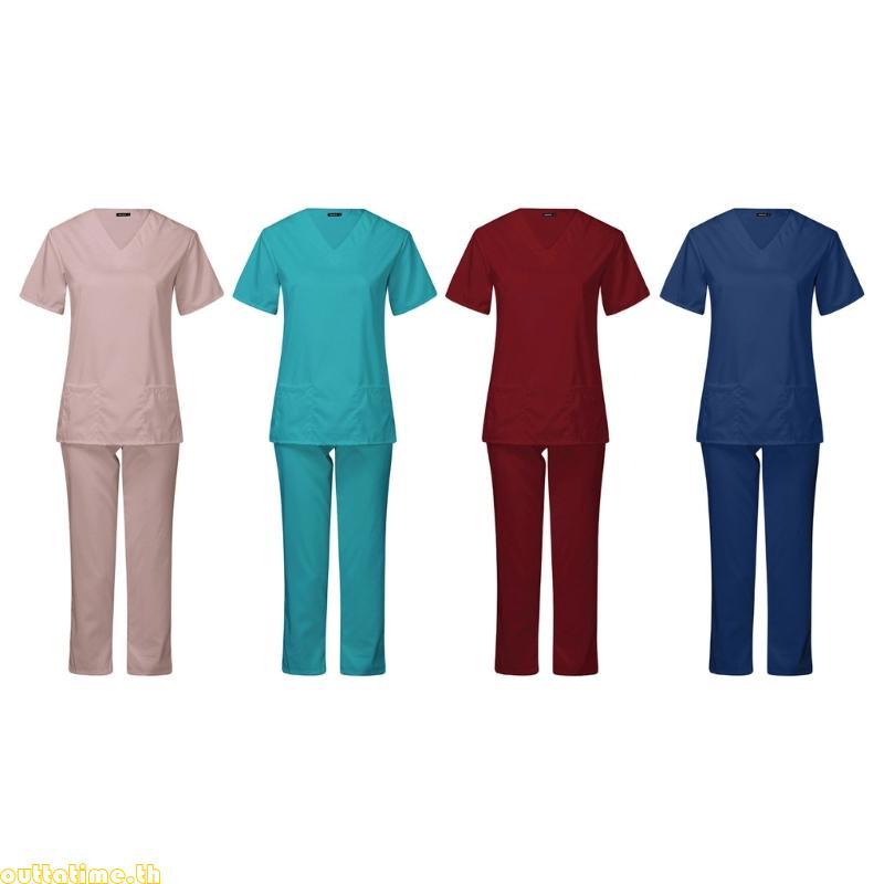 Time Beauty-Salon Uniform Elastic Breathable Nurse Uniform Pharmacy Working Uniform