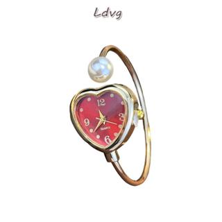 Ldvgนาฬิกามุก,นาฬิกาควอทซ์ออกแบบเปิดหน้าปัดรูปหัวใจ,นาฬิกาสร…
