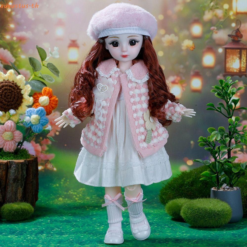 AUGUSTUS Doll Elegant Dresses, Dress Up Humanoid Doll 30cm Doll Clothes, Fashion Handmade Casual Wea