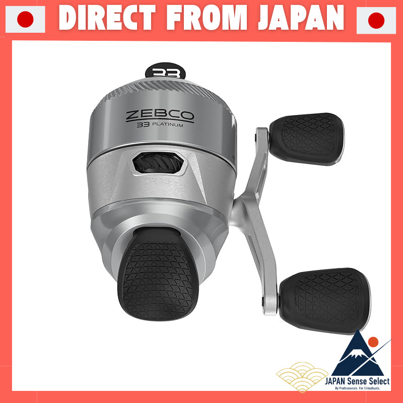 【Direct from Japan】
Zebco 33 Platinum Spin Cast Fishing Reel - Versatile for Right and Left-Handed Users, 4.7:1 Gear Ratio, Includes Pre-Spooled 10lb Cajun Line - Silver