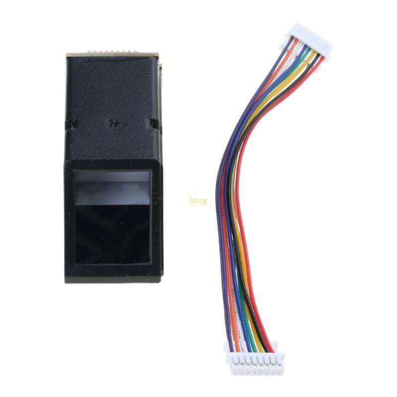 Btsg AS608 โมดูลเซ็นเซอร์อ่านลายนิ้วมือการระบุลายนิ้วมือสําหรับการสื่อสารล็อคอิเล็กทรอนิกส์