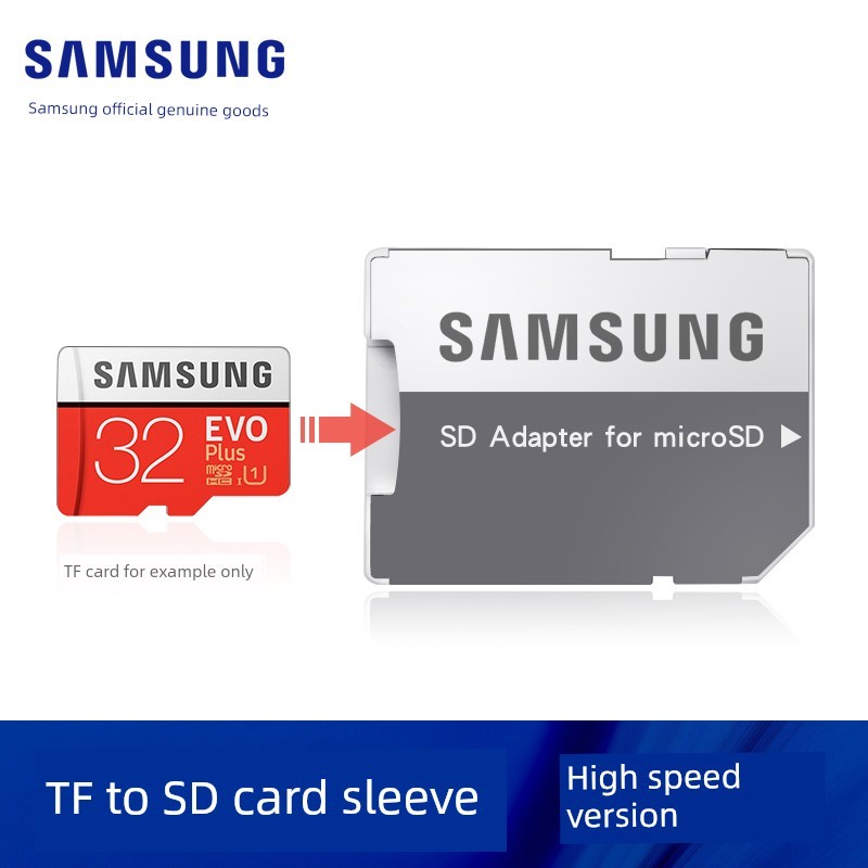 sdcard sdcard แท้ Samsung tf to Large sd Card Holder ft Card Holder Plug-In Small Card Holder หน่วยค