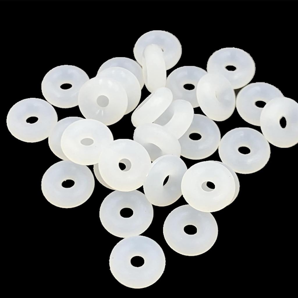 Pson 100PCS ซิลิโคน Stopper ลูกปัด,ลูกปัดซิลิโคน Stopper Spacer Locating สําหรับ DIY, สร้อยข้อมือ, ส