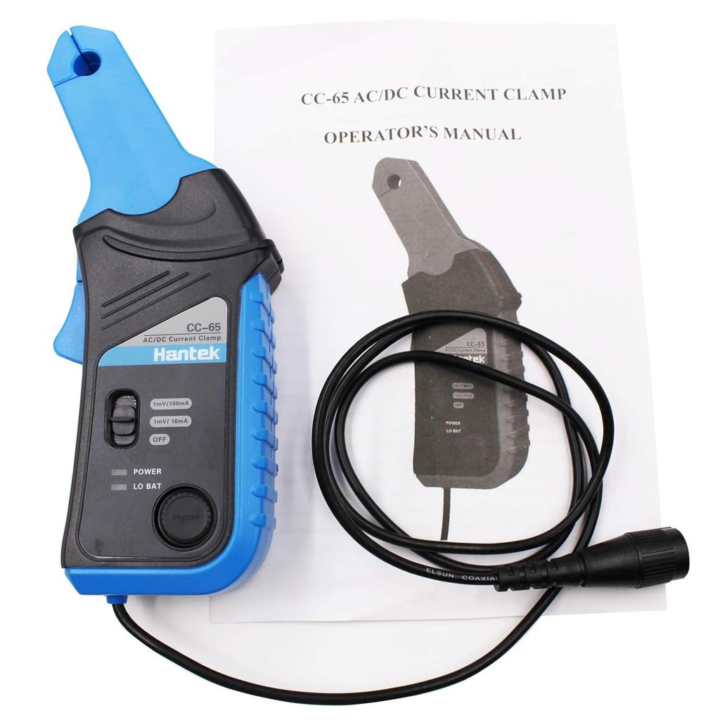 Hantek CC-65 AC/DC Current Clamp Meter Transducer สําหรับมัลติมิเตอร์แบบดิจิตอล Oscilloscope พร้อม B
