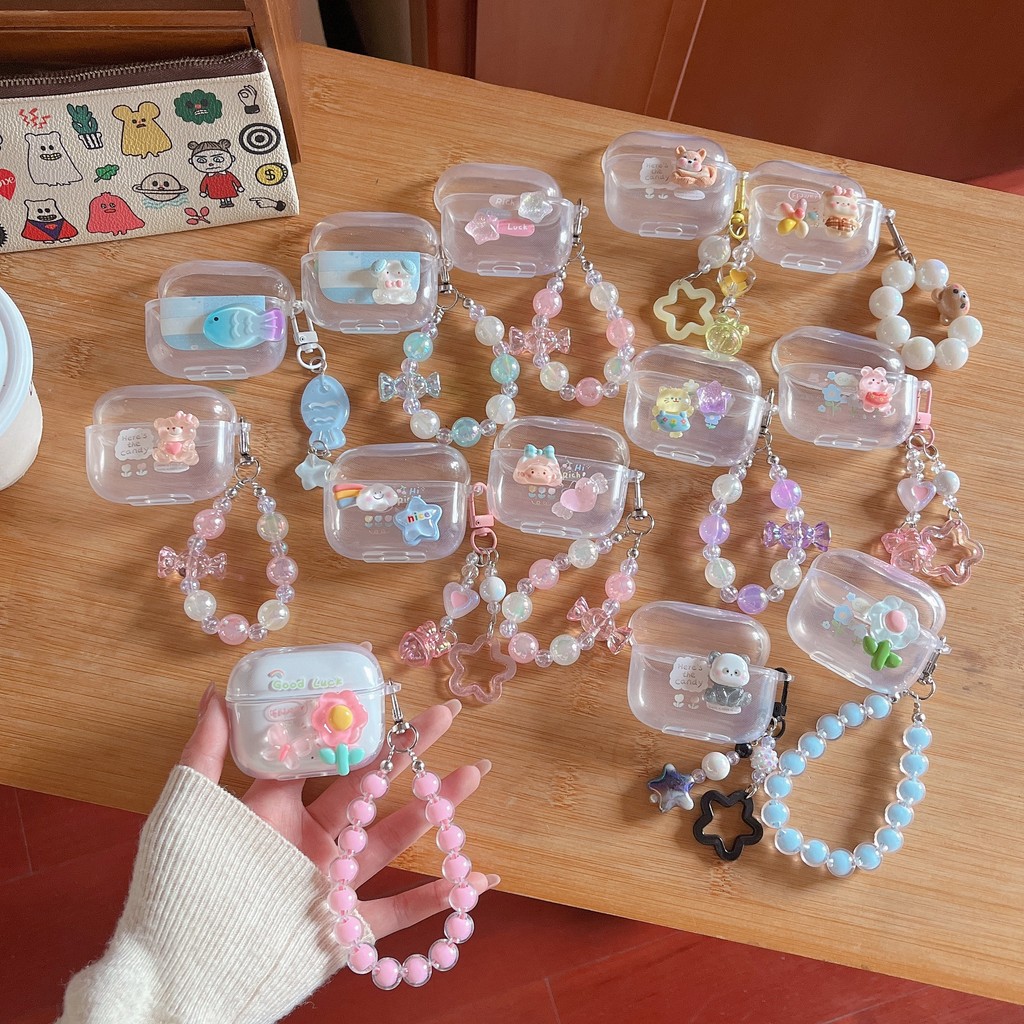 เหมาะสําหรับ Monster XKT26 เคส Case เคสหูฟัง Creative star และลายดอกไม้