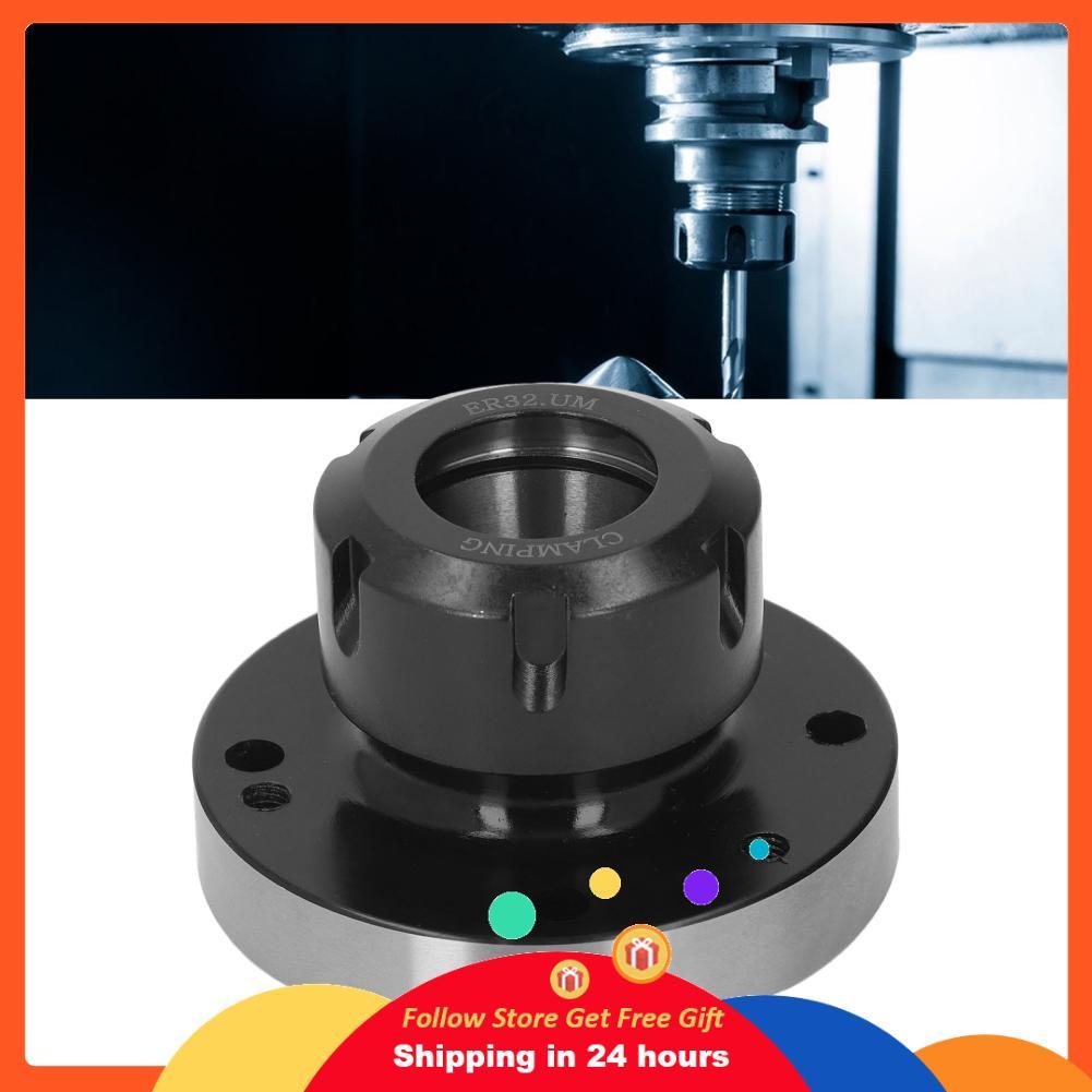 Supergoodsales Supergoodsales ER32 80 มม.เหล็กคาร์บอน Collet Chuck สำหรับเครื่องกัด CNC เครื่องมือ 7-Hole Precision 0.005 มม.เครื่องกลึง