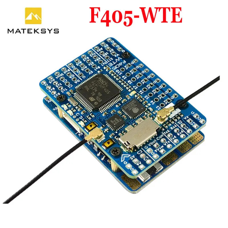 Matek MATEKSYS F405-WTE F405 ตัวควบคุมการบินในตัว 2 ~ 6S LiPo OSD Blackbox ArduPilot INAV สําหรับ RC